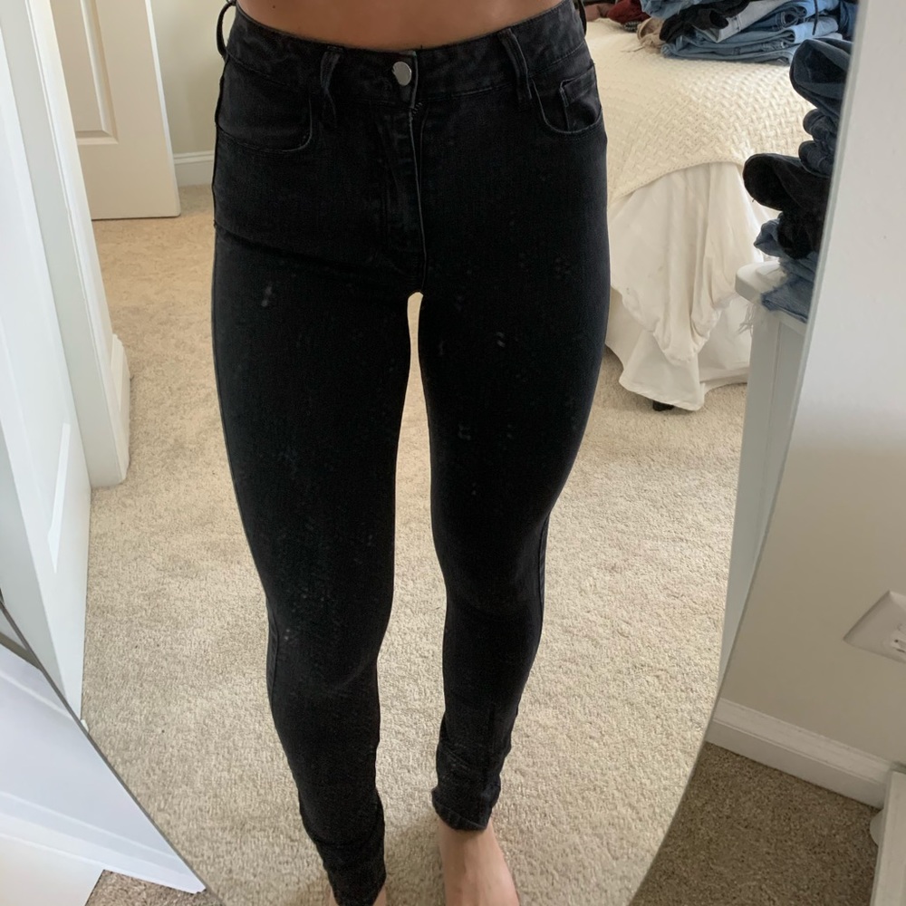 Forever 21 Black High Waisted Skinny Jeans